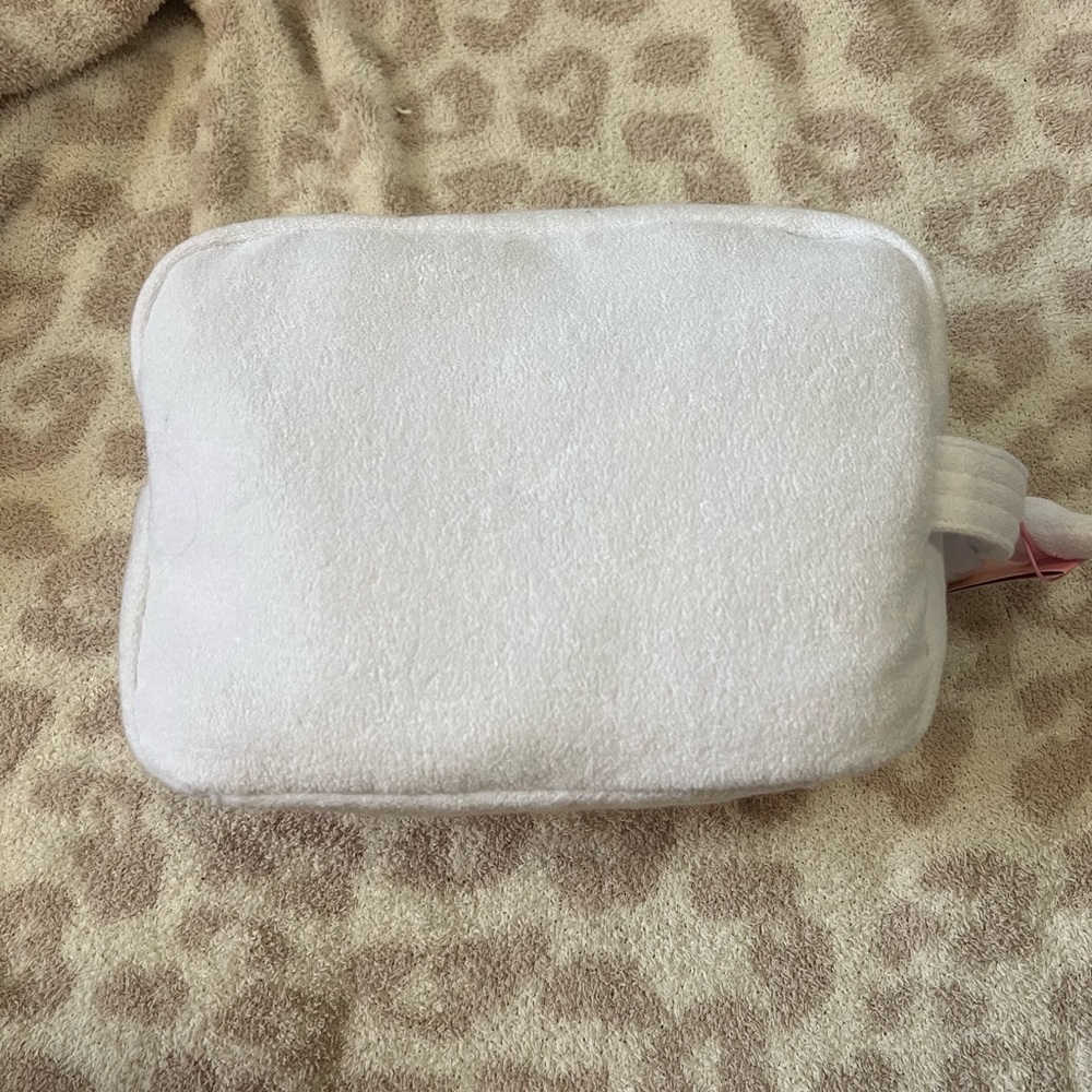 Stoney Clover Large White Cosmetic Pouch